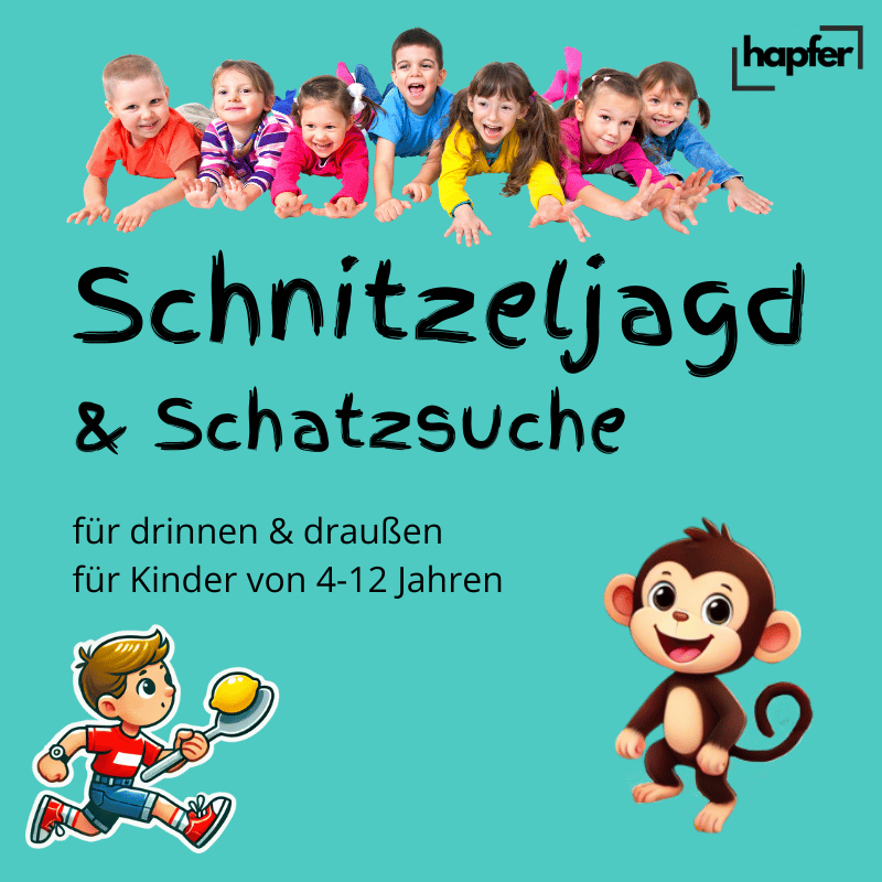 Schnitzeljagd und Schatzsuche für Zuhause